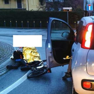 Saluzzo, l'incidente questa mattina, mercoledì 4 febbraio