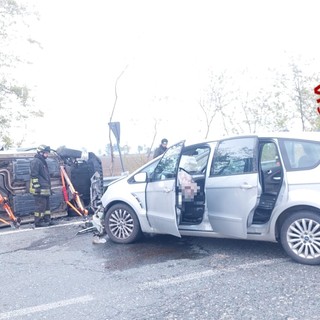 Frontale tra due veicoli a Ruffia: intervento dell'elisoccorso, due feriti