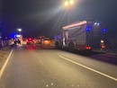 La scena dell'incidente a Farigliano La scena dell'incidente a Farigliano