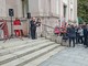 Il vescovo di Alba marco Brunetti nel suo intervento alla manifestazione Il vescovo di Alba marco Brunetti nel suo intervento alla manifestazione
