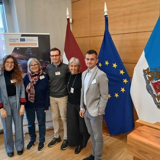 La delegazione albese in Lettonia