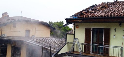 Distrutto dalle fiamme un laboratorio di falegnameria a Sommariva del Bosco