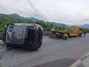 Auto si ribalta sulla provinciale tra Villanova e Roccaforte Mondovì e colpisce colonnina del gas Auto si ribalta sulla provinciale tra Villanova e Roccaforte Mondovì e colpisce colonnina del gas