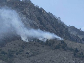 Incendio sul monte Piastra a Valdieri Incendio sul monte Piastra a Valdieri