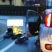 Saluzzo, l'incidente questa mattina, mercoledì 4 febbraio