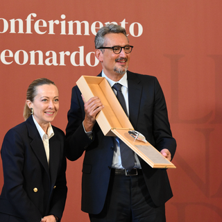 Giovanni Ferrero, l'uomo più ricco d'Italia, con la premier Giorgia Meloni