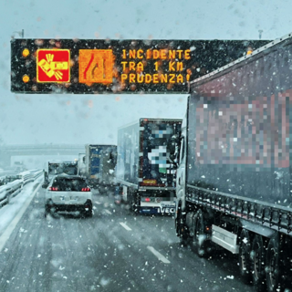 Neve e pioggia, incidenti e code tra Cuneo e Savona. La situazione sull’A6 in tempo reale [VIDEO]