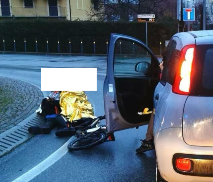 Saluzzo, l'incidente questa mattina, mercoledì 4 febbraio