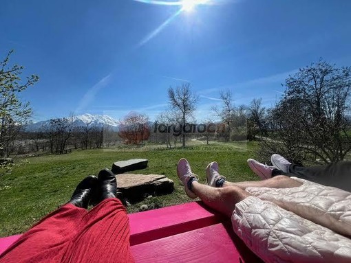 La vista dalla Big Bench di Cuneo, foto scattata a fine marzo 2026