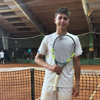 Leonardo Barbero al termine del match vincente alla Lilium Cup