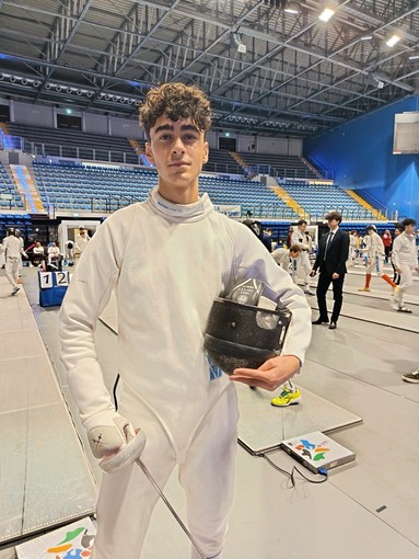 Lo spadista albese Federico Rabasco