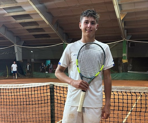 Leonardo Barbero al termine del match vincente alla Lilium Cup Leonardo Barbero al termine del match vincente alla Lilium Cup