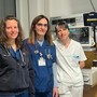 Da sinistra la specializzanda Lara Ponso, la dottoressa Nicoletta Artana e la coordinatrice infermieristica Paola Vietto Da sinistra la specializzanda Lara Ponso, la dottoressa Nicoletta Artana e la coordinatrice infermieristica Paola Vietto