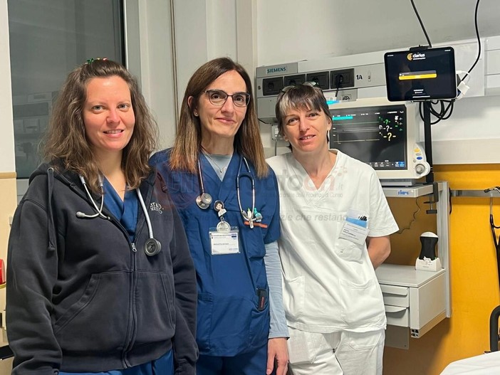 Da sinistra la specializzanda Lara Ponso, la dottoressa Nicoletta Artana e la coordinatrice infermieristica Paola Vietto Da sinistra la specializzanda Lara Ponso, la dottoressa Nicoletta Artana e la coordinatrice infermieristica Paola Vietto