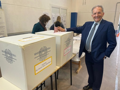 Elezioni, ha votato Marco Perosino, candidato alla Camera nelle fila di Forza Italia