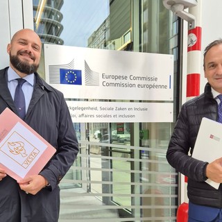 L'assessore Marrone e il presidente Cirio a Bruxelles