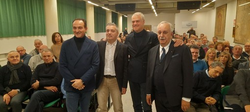 Alberto Cirio, Franco Graglia, il ministro Paolo Zangrillo e Franco Civallero