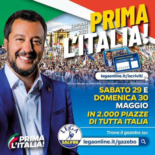 Tesseramento e Made in Italy: la &quot;Lega Salvini Premier&quot; in tutte le principali piazze della Granda