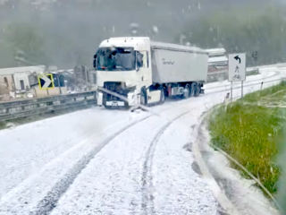 Grandine in regione Prata a Lesegno Grandine in regione Prata a Lesegno