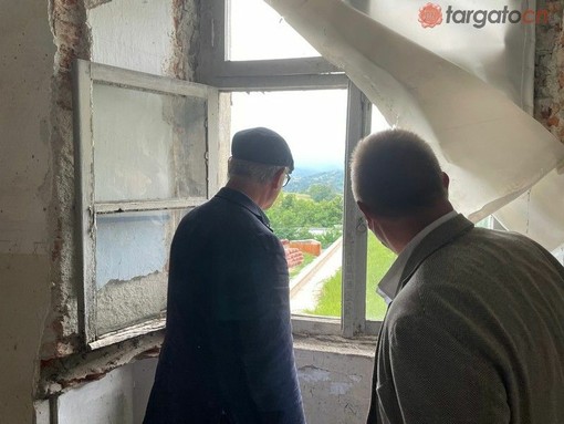 L'architetto Andreas Kipar nel 2021 durante il sopralluogo