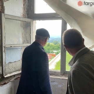 L'architetto Andreas Kipar nel 2021 durante il sopralluogo