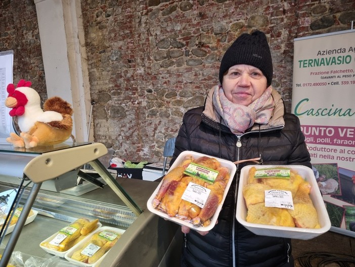 Un produttore del Mercato della Terra