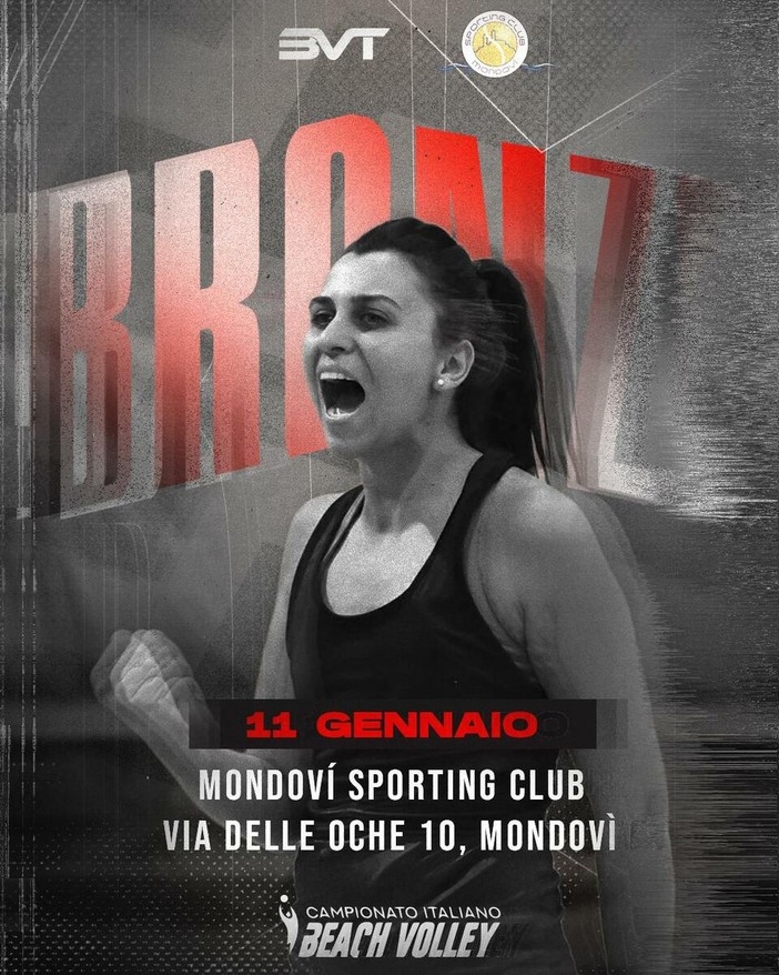 BEACH VOLLEY / Domenica 11 gennaio al Mondovì Sporting Club arriva il campionato italiano per società BEACH VOLLEY / Domenica 11 gennaio al Mondovì Sporting Club arriva il campionato italiano per società