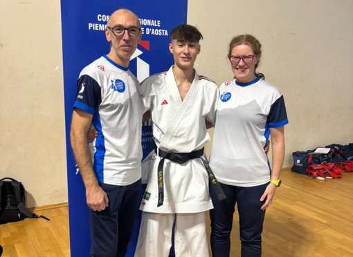 Matteo Oddoero dell'Athletic Karate Club di Revello è cintura nera 1° Dan