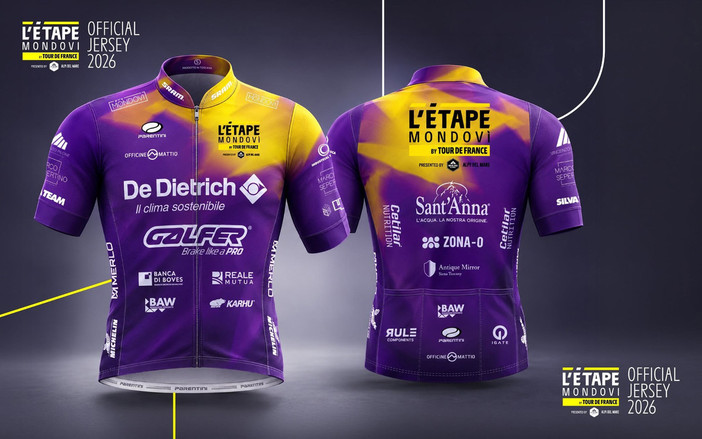 Presentata la maglia ufficiale di L'Étape Mondovì by Tour de France 2026 Presentata la maglia ufficiale di L'Étape Mondovì by Tour de France 2026