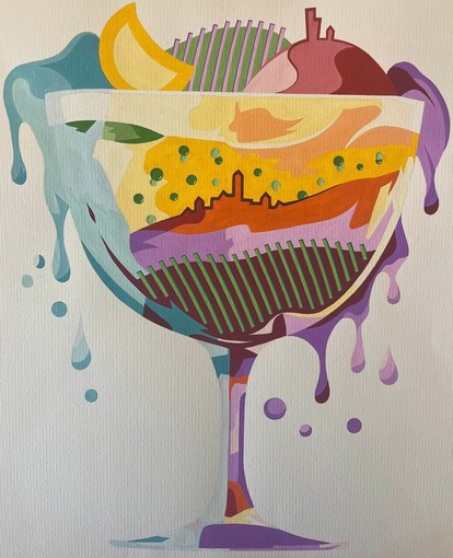 Alla biblioteca di Farigliano la mostra “Combinazioni” di Andrea Orlando