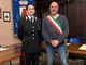 Il maresciallo Giuliana Maria Arcuri con il sindaco di Bagnasco Mauro Bertino