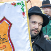 Nicola Schellino nel giorno della famosissima fiera del Bue Grasso di Carrù