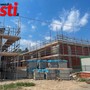 Il cantiere della scuola dell'infanzia a luglio 2025