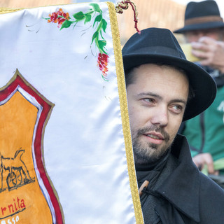 Nicola Schellino nel giorno della famosissima fiera del Bue Grasso di Carrù