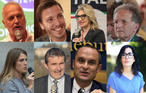 Gli otto parlamentari eletti nel 2018 dalla provincia di Cuneo