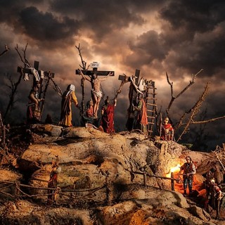 Presepe pasquale realizzato da Salvatore Smario (Facebook)