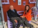In foto il Ministro Locatelli sulla panchina viola con il compianto presidente dell’Aghav, Pasquale Bonino