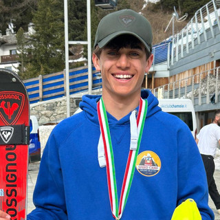 SCI ALPINO / Il valdostano di origini villanovesi Pietro Seletto conquista l'oro nello slalom dei campionati italiani children