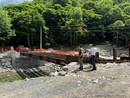Nuovo ponte a Terme di Valdieri, posate le travi portanti: sarà pronto e collaudato per fine anno