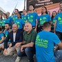 Volontari con sindaco Lorenzo Benzo e consigliere regionale Franco Graglia Volontari con sindaco Lorenzo Benzo e consigliere regionale Franco Graglia