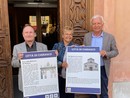 Il sindaco Claudio Bogetti, l'assessore Agnese Dogliani e il presidente dell'associazione Pro Retinopatici e Ipovedenti Marco Bongi