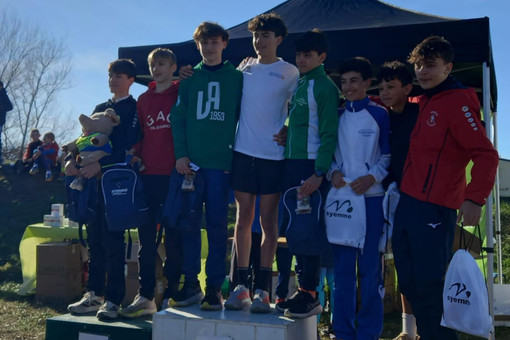 Podio cadetti - foto società - sito fidal piemonte