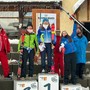 La premiazione del secondo Slalom femminile FIS-NJR disputato a Puy-Saint-Vincent La premiazione del secondo Slalom femminile FIS-NJR disputato a Puy-Saint-Vincent