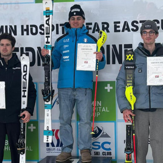 La premiazione dello Slalom FIS della Far East Cup all’Alpensia Ski Resort (PH Equipe Limone) La premiazione dello Slalom FIS della Far East Cup all’Alpensia Ski Resort (PH Equipe Limone)