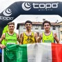 Il podio juniores (ph Daniele Vaninetti - sito Fidal Piemonte)