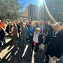 Le proteste del febbraio scorso in piazza Europa Le proteste del febbraio scorso in piazza Europa
