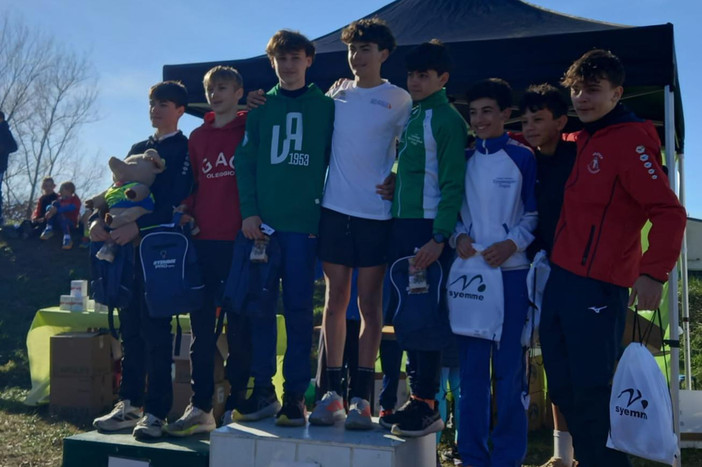 Podio cadetti - foto società - sito fidal piemonte