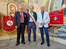 I presidenti di Avis e Fidas, Armando Verrua e Tommaso Allocco, con il sindaco di Bra, Gianni Fogliato