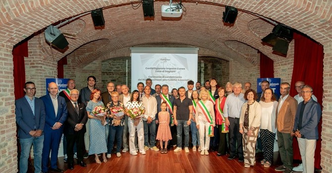Dogliani, Confartigianato Cuneo premia la fedeltà delle imprese [VIDEO]