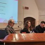 In foto al centro la presidente della Fondazione Ospedale Savigliano Saluzzo Fossano Valeria Ghio Vanzetti e a destra il vicepresidente Claudio Bertolotto. A destra il presidente del Comitato scientifico promotore Baldassarre Doronzo